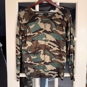 J. Crew Camouflage Pattern Sweater